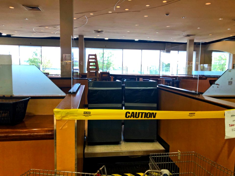 Mitsuwa Food Court Closed during 2020 Covid 19 shutdown