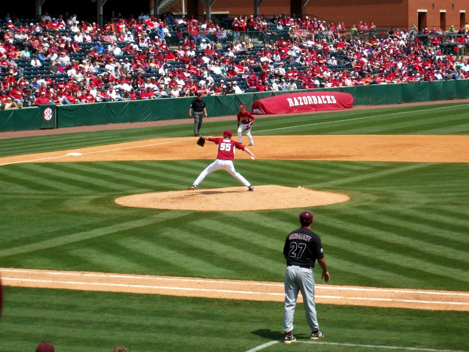 Mississippi State at Arkansas baseball, 2011 004