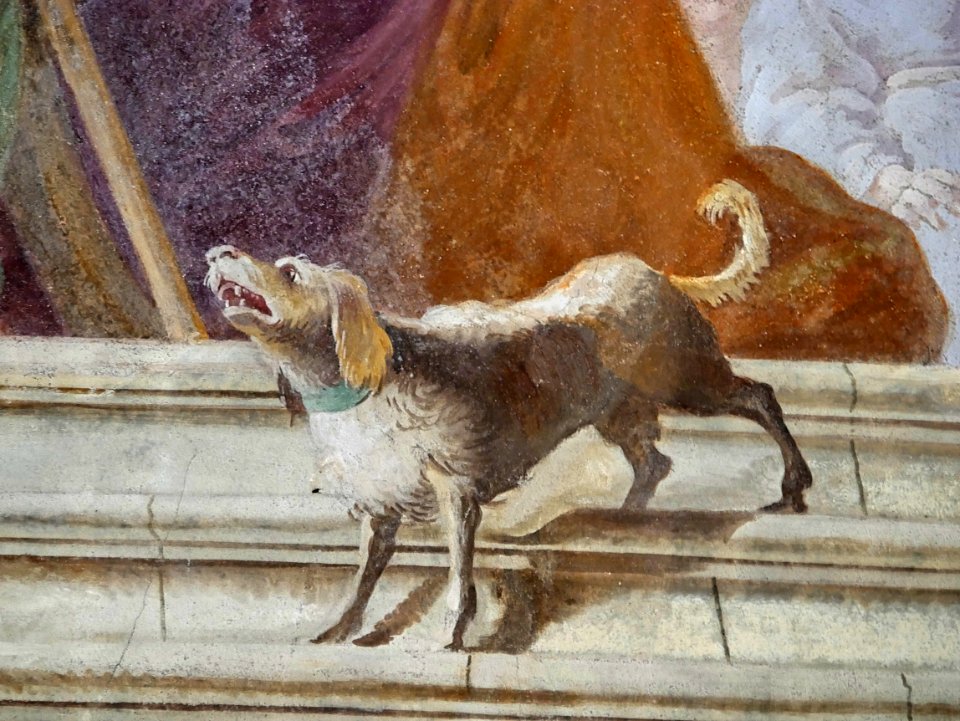 Mittelberg St.Michael Deckenfresko Hund H11a