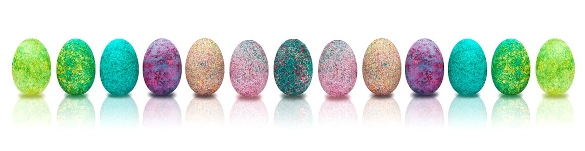 Colored colorful easter egg