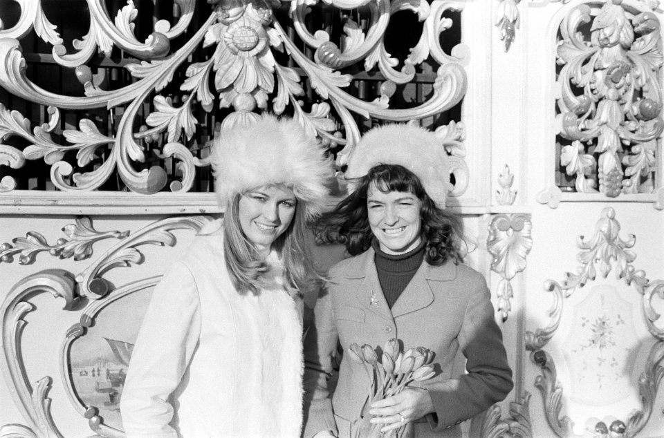 Miss Schotland ( Catherine Robertson ) in Amsterdam iv actie voor restauratie , Bestanddeelnr 927-7121