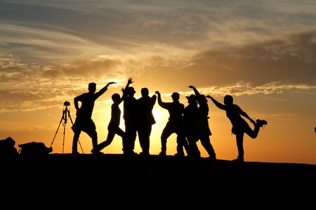 People sunset joke