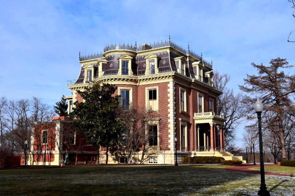 Missouri Governor's Mansion from south, December 2017