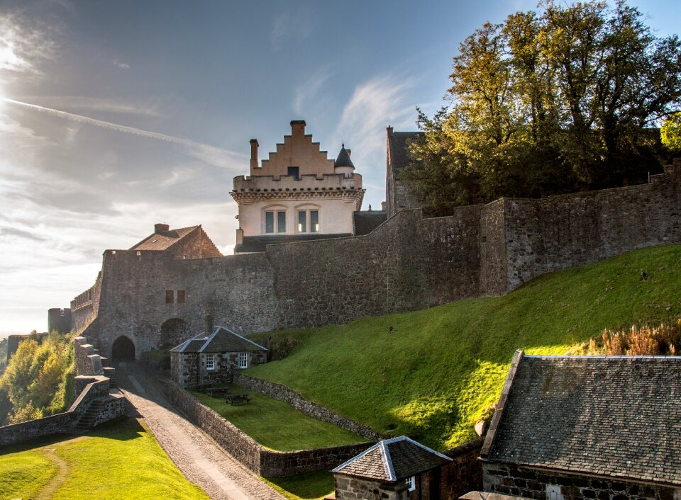 Fortification stirlingský castle the sky