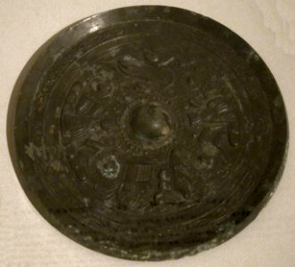 Mirror with the Royal Mother of the West and the Royal Father of the East, Eastern Han dynasty