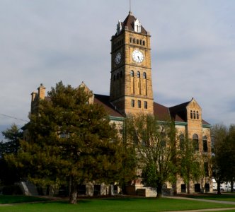 Mitchell County, Kansas courthouse from NW 1
