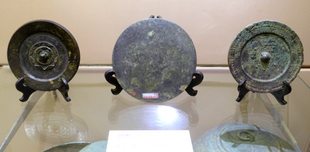 Mirrors for funerary use, 2nd-3rd century AD, bronze - National Museum of Vietnamese History - Hanoi, Vietnam - DSC05561
