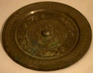 Mirror with animal design, Western Han dynasty, bronze, Honolulu Museum of Art