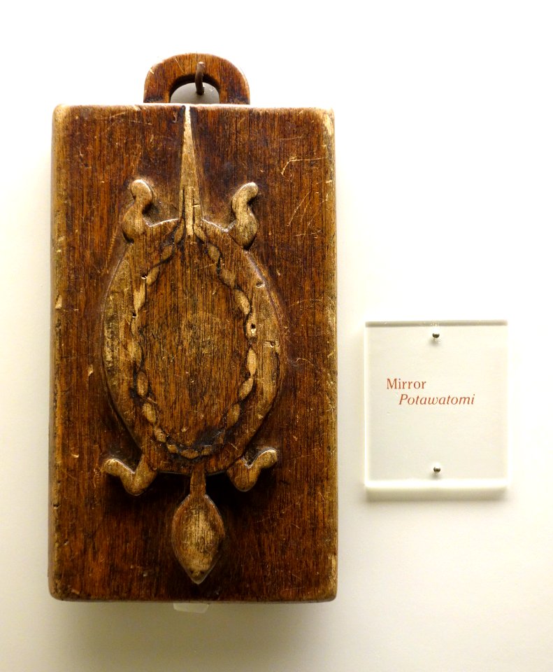 Mirror, Potawatomi, undated - Wisconsin Historical Museum - DSC02950