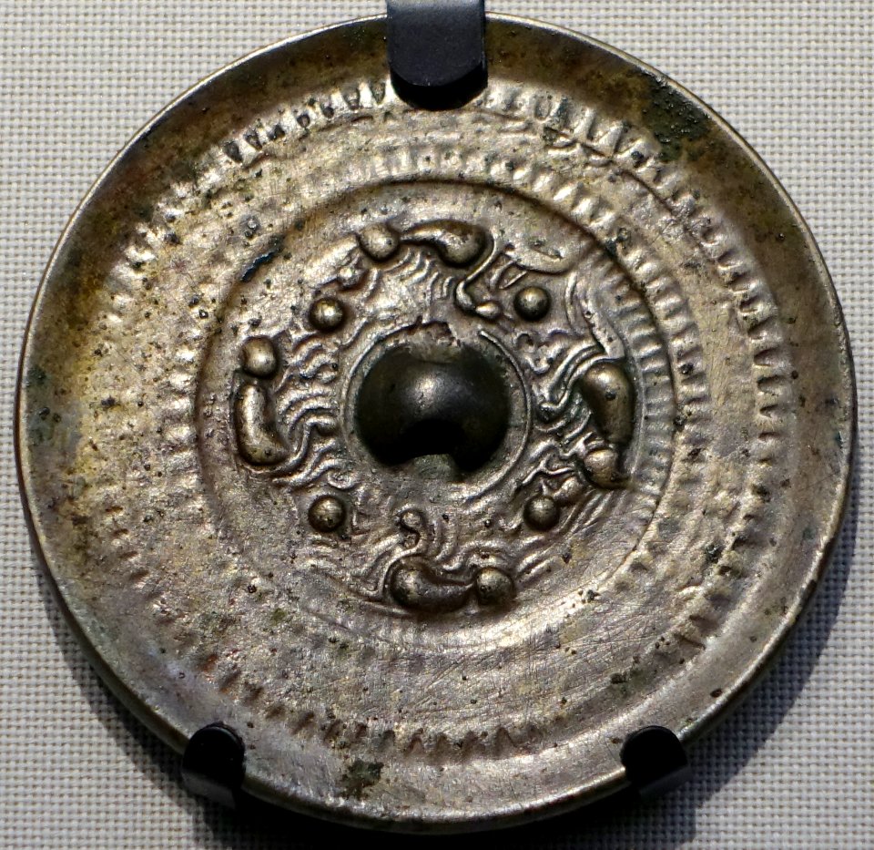 Mirror, Japan, Kofun period, 400s-500s AD, bronze - Tokyo National Museum - Ueno Park, Tokyo, Japan - DSC09169