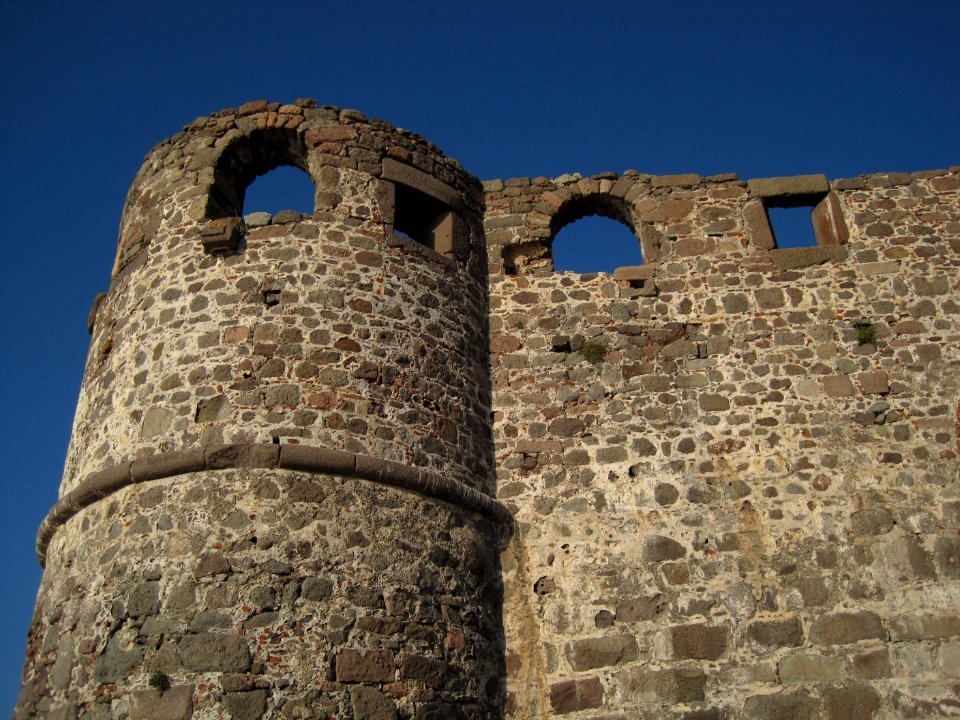 Mithymna (Molivos) Castle wall, Mithymna, Lesbos, Greece