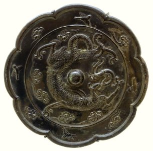 Mirror, China, Tang dynasty, 618-906 AD, bronze - Ethnological Museum, Berlin - DSC02154