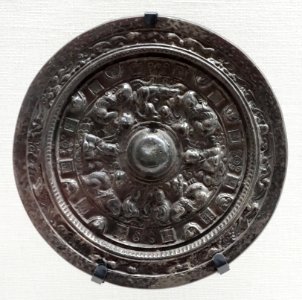Mirror with Design of Divinities and Animals, China, from the Eta Funayama Tomb - Tokyo National Museum - DSC06414