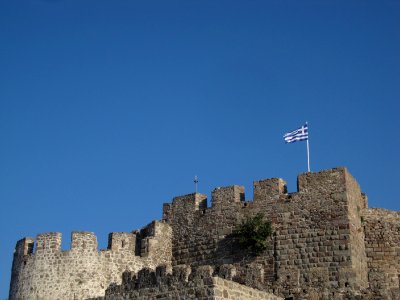Mithymna (Molivos) Castle tower, Mithymna, Lesbos, Greece