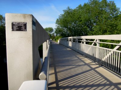 Mittelbrücke über die Weiße Elster bzw. toolbridge Schkeuditz im Mai 2019