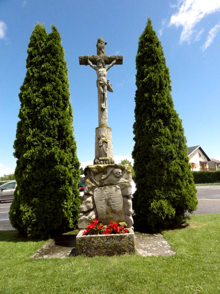 Mittelbronn (Moselle) croix de chemin B