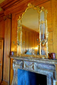 Mirror in Richard T. Crane Jr.’s bedroom - Great House - Castle Hill on the Crane Estate - Ipswich, Massachusetts - DSC06303