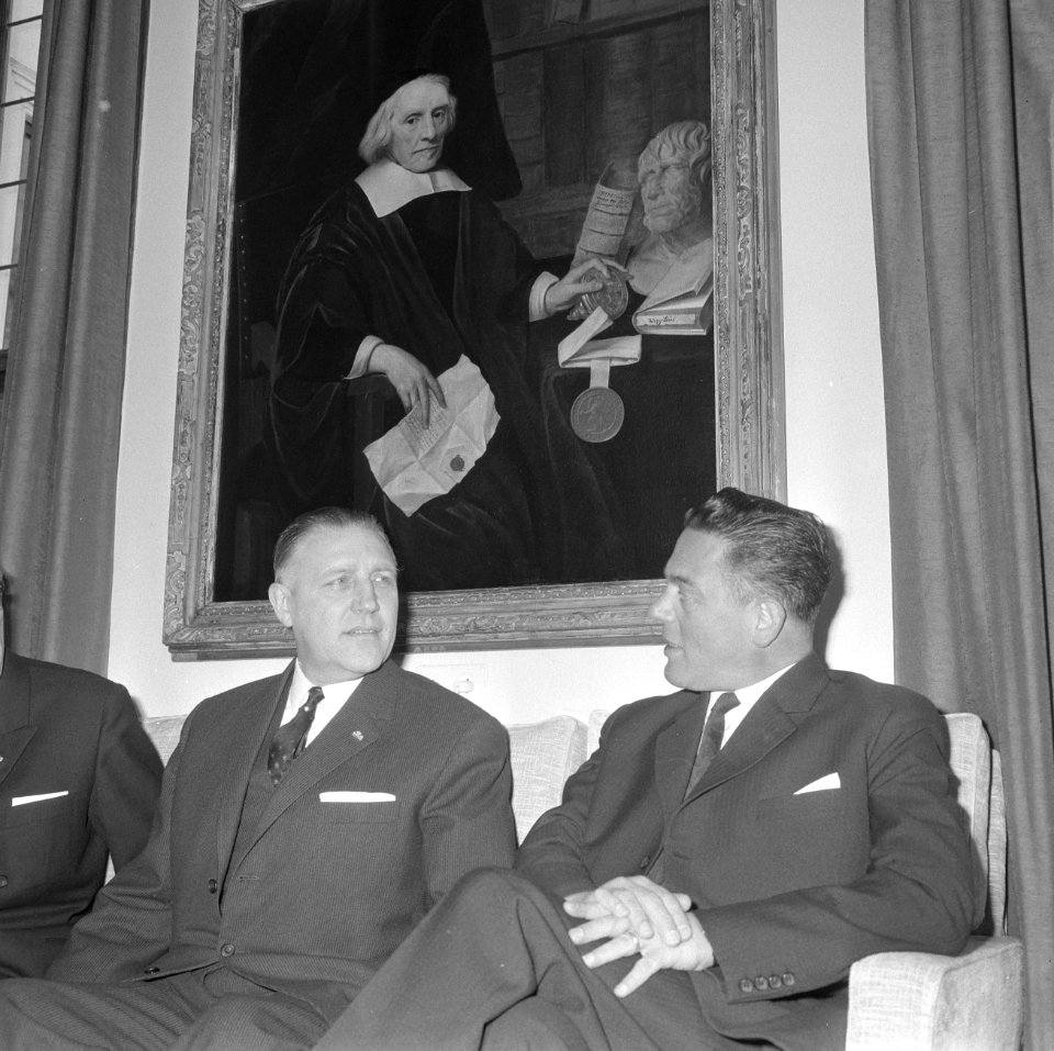 Minister president Marijnen ontvangt minister president ir Werner van Luxemburg, Bestanddeelnr 916-2182