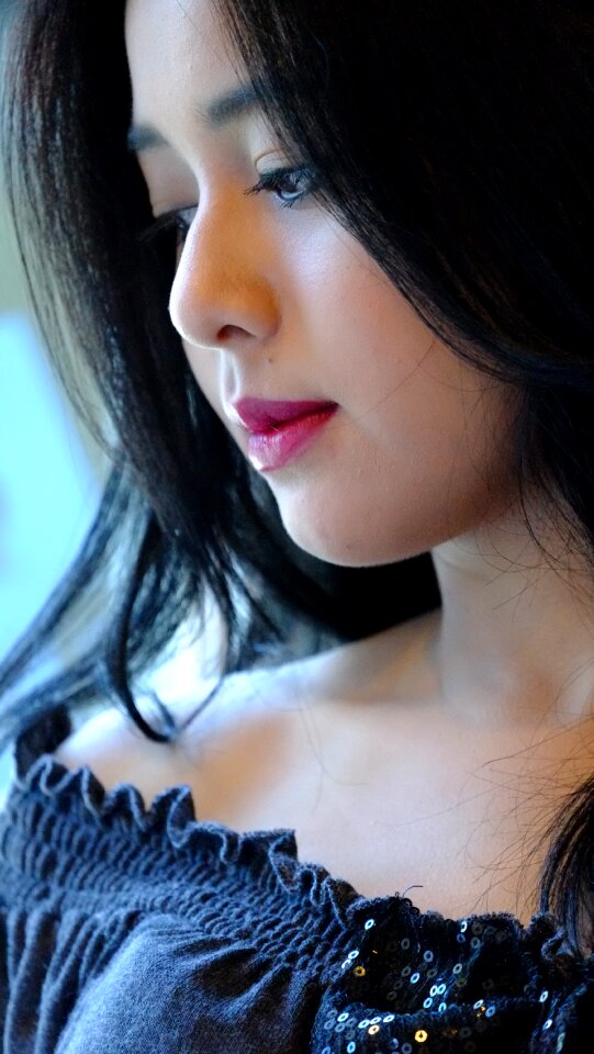 Girl makeup model