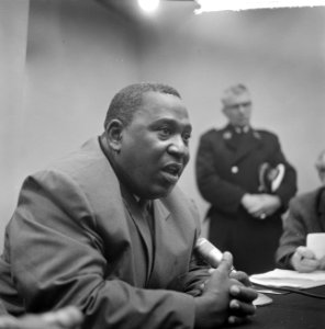 Minister-President Pengel van Suriname in Nederland aangekomen, Bestanddeelnr 915-0953