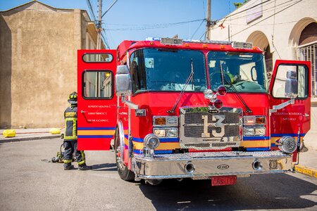 Fire service lights work