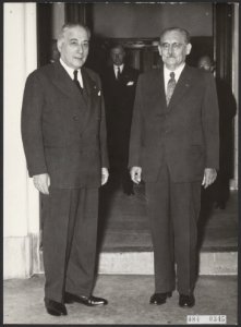Minister-presidenten, bezoeken, politici, Drees W, Bestanddeelnr 084-0345