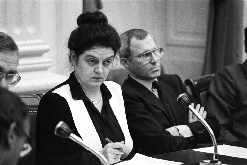 Minister Schoo en commissievoorziter Van Dis, Bestanddeelnr 932-7898