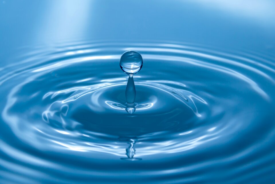 Close up blue wave