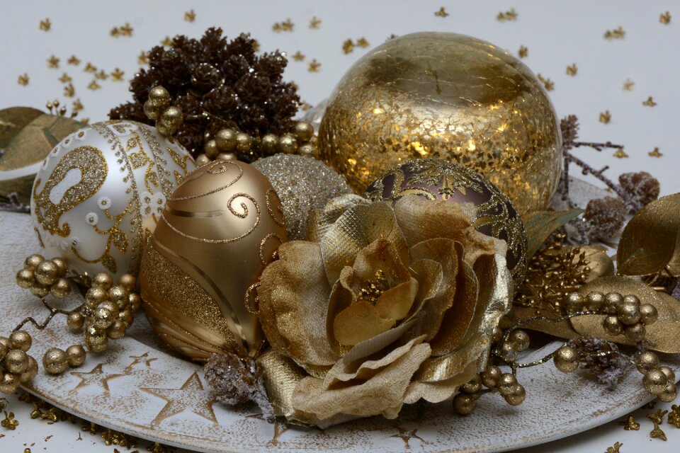 Balls decoration greeting card