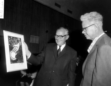 Minister Veldkamp en de heer Roemers, Bestanddeelnr 918-3500