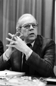 Ministers, persconferenties, portretten, Albeda, Wil, Bestanddeelnr 930-1287
