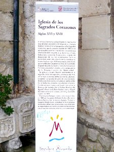 Miranda de Ebro - Iglesia de los Sagrados Corazones, cartel