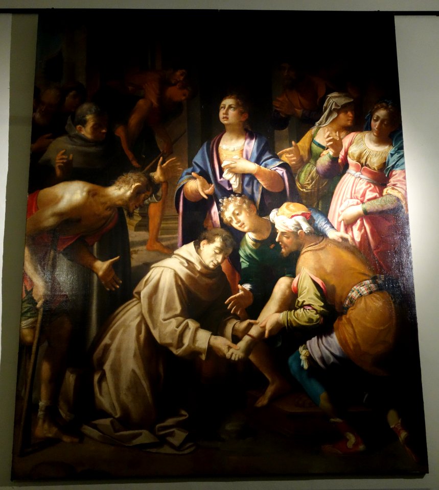 Miracle of St. Anthony of Padua, by Aurelio Lomi, c. 1600-1604 - Museo Diocesano (Genoa) - DSC01848