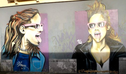Miranda de Ebro - Graffitis en la Calle Leopoldo Lewin 3