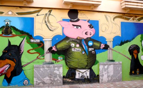 Miranda de Ebro - Graffitis en la Calle Leopoldo Lewin 1