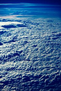 Flying sea of clouds sky photo
