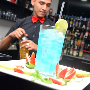 Cocktail barman liquor photo