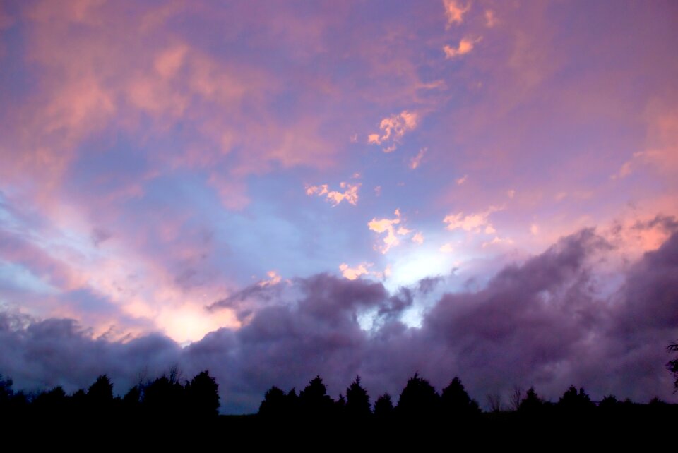 Light sunlight evening