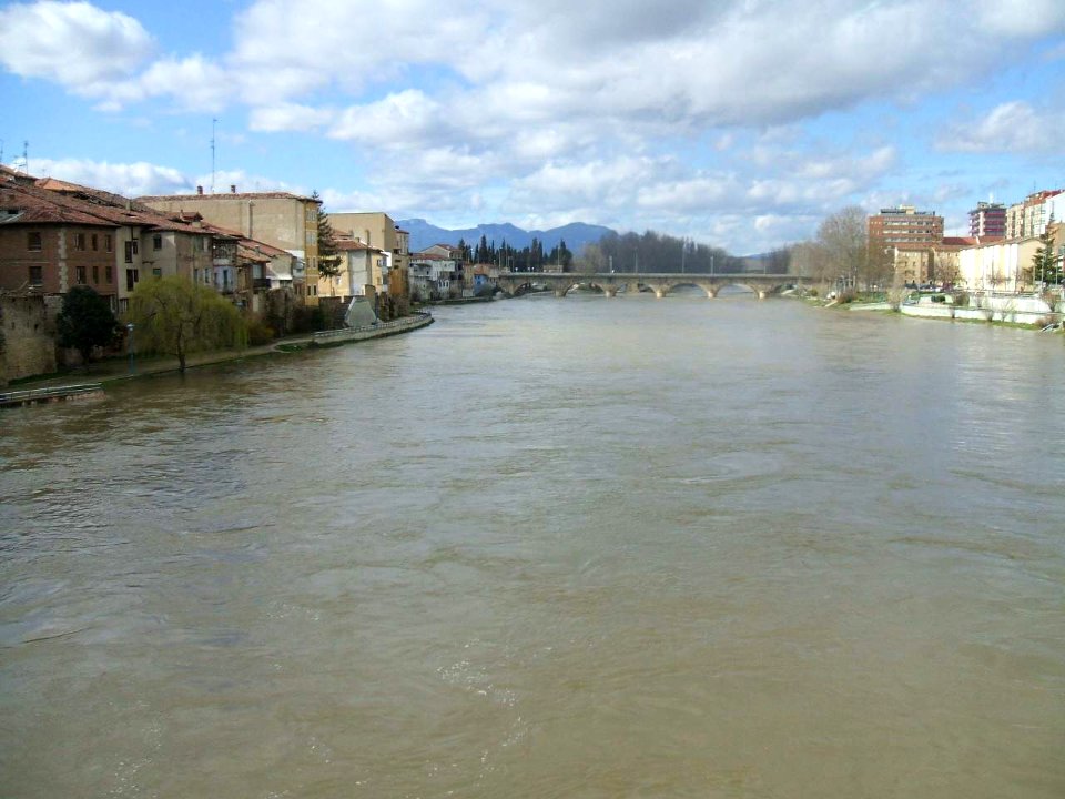 Miranda de Ebro - Crecida del Ebro en marzo de 2009