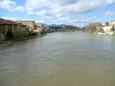 Miranda de Ebro - Crecida del Ebro en marzo de 2009