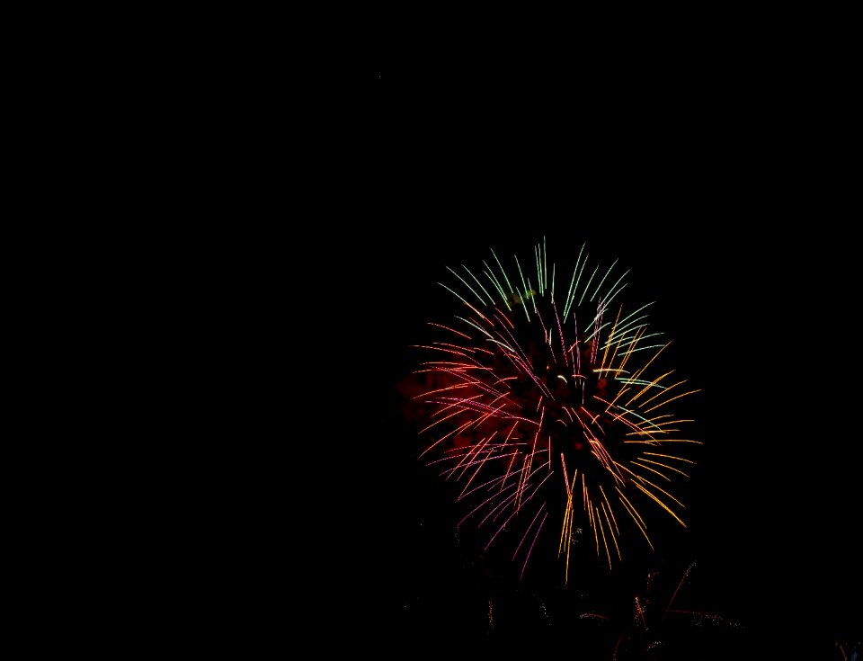 Parties pyrotechnics rays