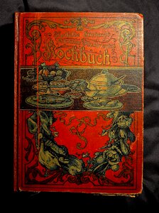 Book cookbook antique cookbook