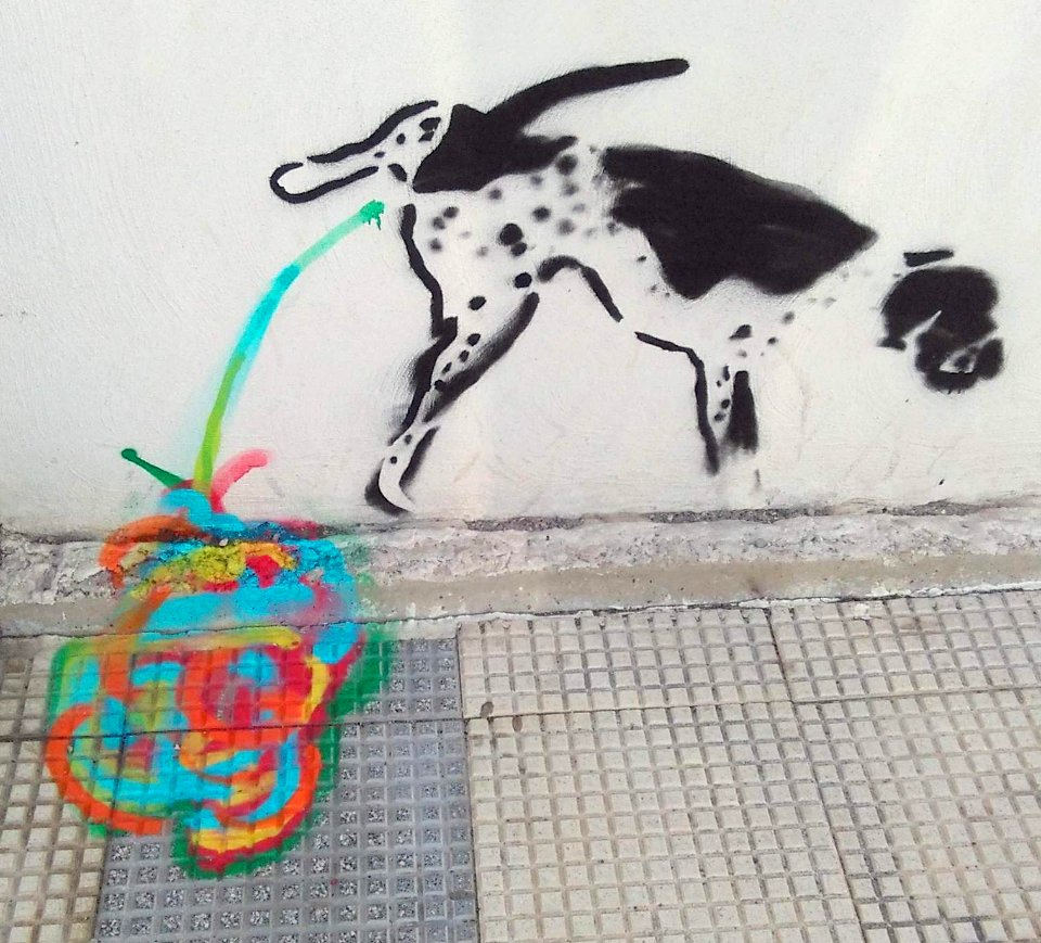 Miranda - Banksy-style graffiti