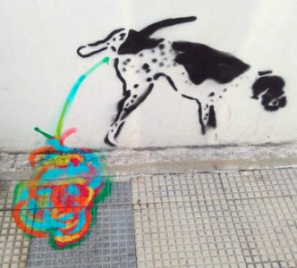 Miranda - Banksy-style graffiti
