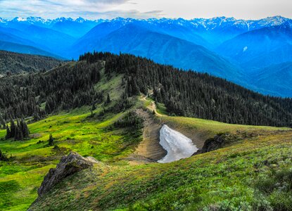 Landscape snow scenic photo