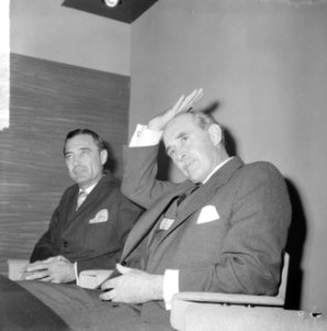 Minister van Buitenlandse Zaken van Zuid Afrika Muller in Nederland, minister Mu, Bestanddeelnr 917-1593