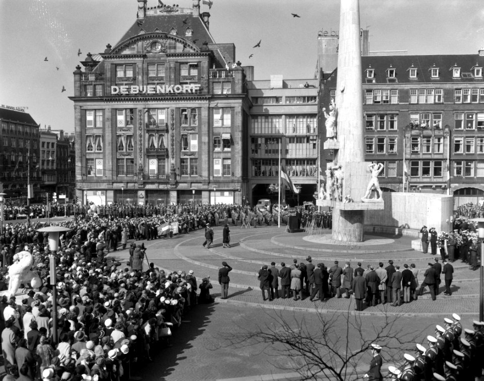 Nationale herdenking Dam, overzichten, Bestanddeelnr 916-3910