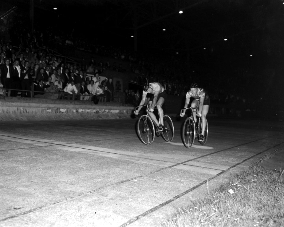 Nationale kampioenschappen wielrennen op de baan in Olympisch Stadion te Amsterd, Bestanddeelnr 916-7271