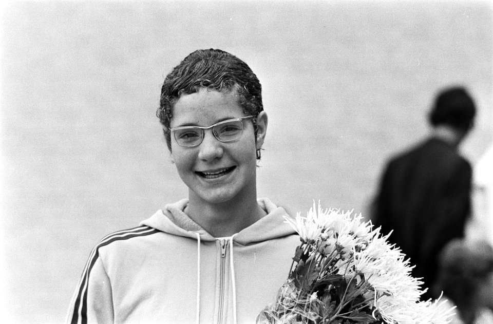 Nationale kampioenschappen zwemmen te Den Haag , Anke Rijnders kop, Bestanddeelnr 924-7700