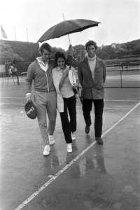 Nationale tenniskampioenschappen op METS-banen Scheveningen Fred Hemmes, Judith, Bestanddeelnr 923-7396
